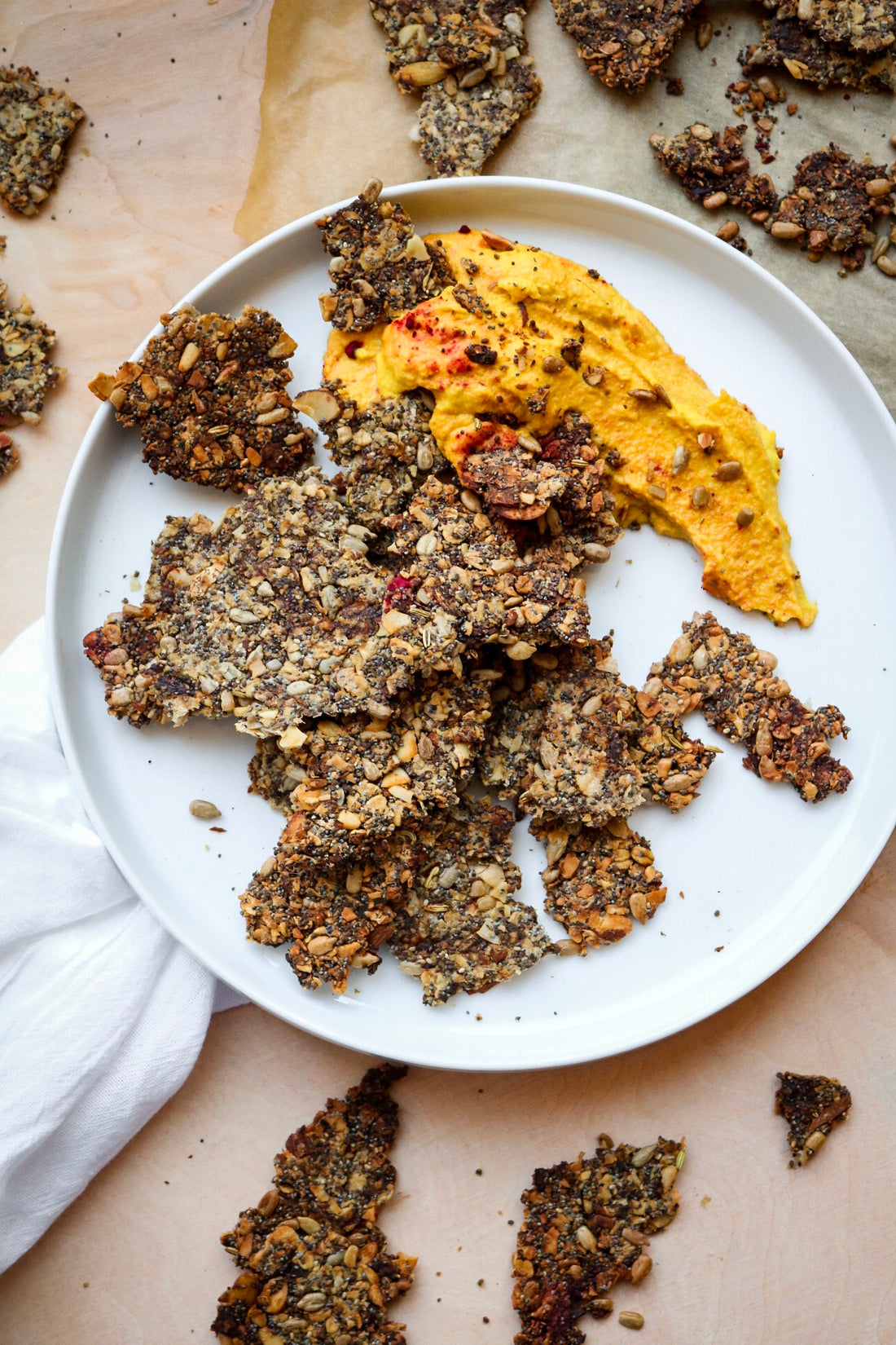 super seed plantain crackers